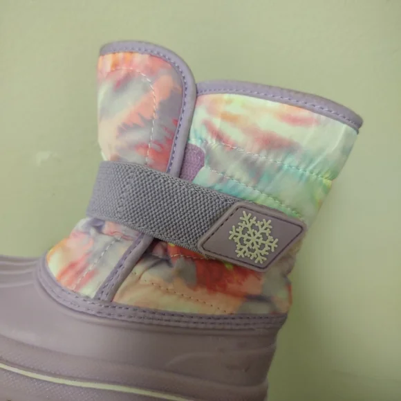 Children's Place Girls Purple/Pink Snow Boots Size 6 - Picture 10 of 10